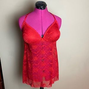 Gilligan & Omalley Red Lace Teddy